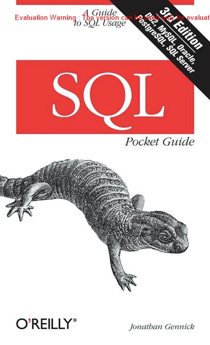 《SQLPocketGuide(SQL袖珍参考手册)_Jonathan Gennick著》