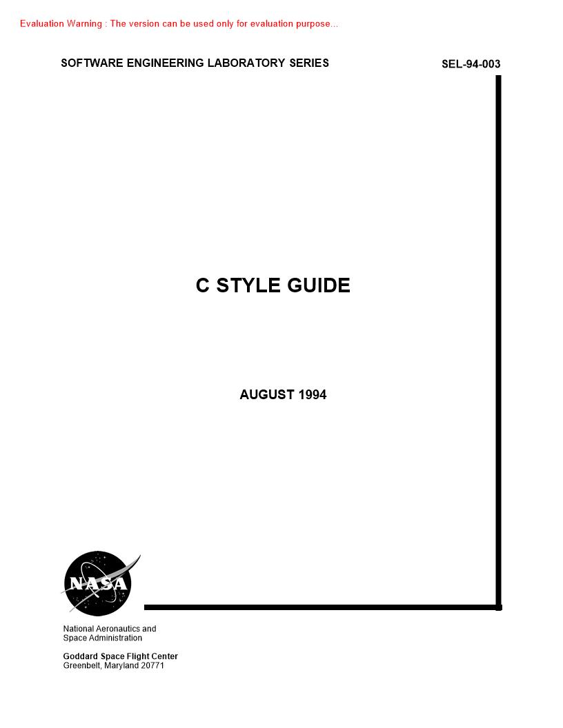 《C STYLE GUIDE》