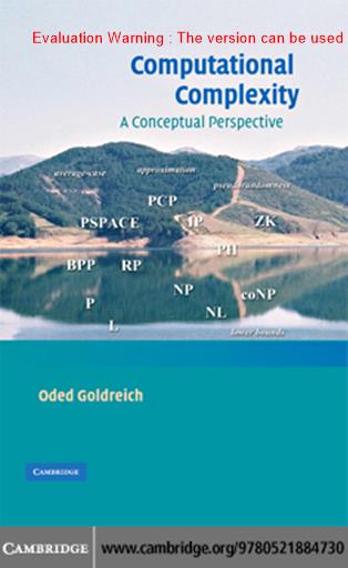 《Computational Complexity A Conceptual Perspective_Oded Goldreich》