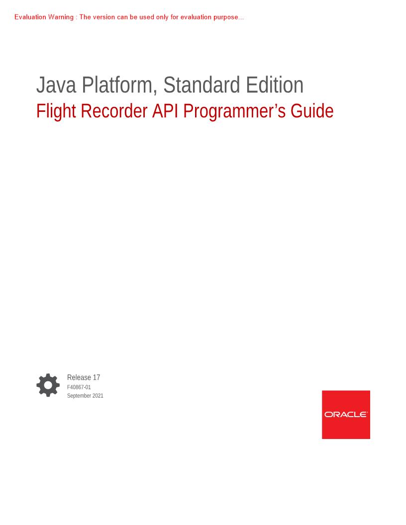 《Flight Recorder API Programmer’s Guide》