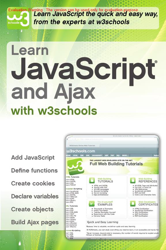 《Learn JavaScript and Ajax with w3schools》