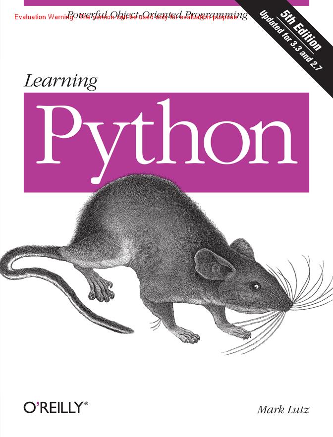 《Learning Python_OReilly_Mark Lutz编著_共1594页》