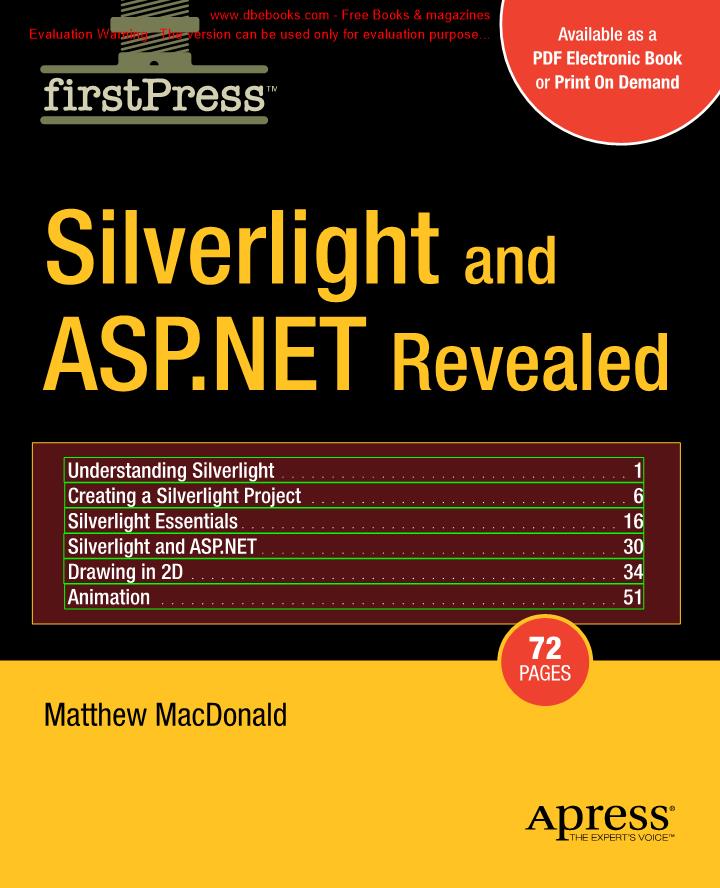 《Silverlight and ASPNET Revealed》