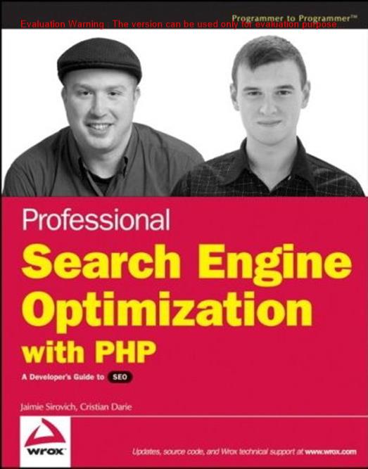 《Wrox Professional Search Engine Optimization with PHP》