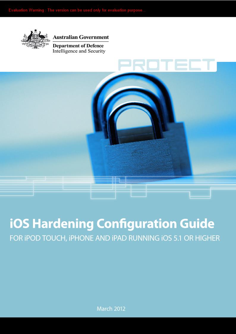 《澳洲iOS设备加固手册(iOS5 Hardening Guide)》